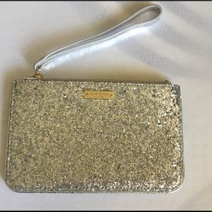 Kate Spade Silver Sparkle Wristlet